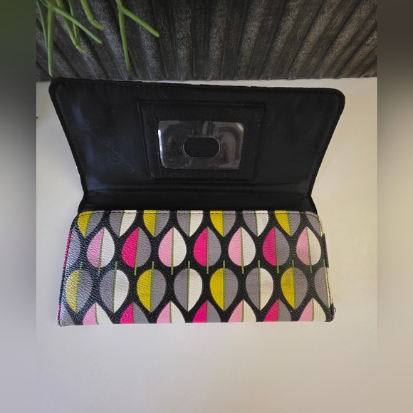 Vera Bradley Retired Large Tote & Matching Wallet- Moon Drops Pattern - Picture 12 of 14